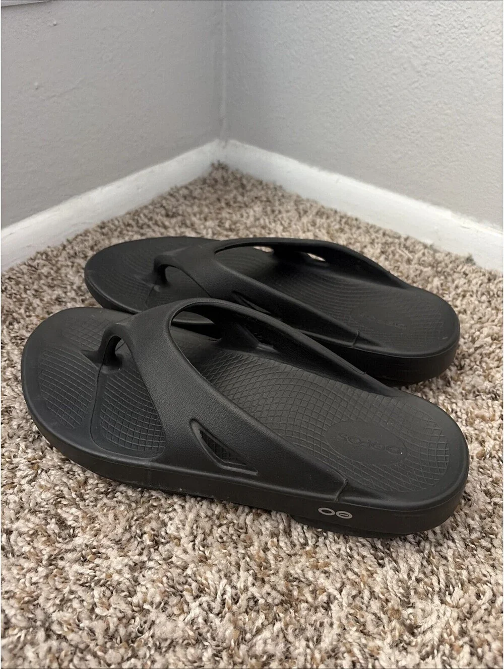 OOFOS Men's Black Slide Sandal Recovery Footware Unisex Mens Size 10/Women’s 12